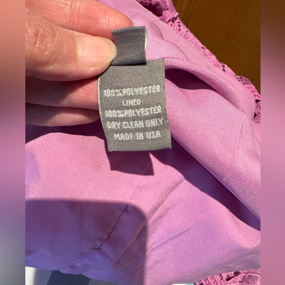 BNWT Lila Rose Purple lace midi dress sz 6US - Picture 9 of 10